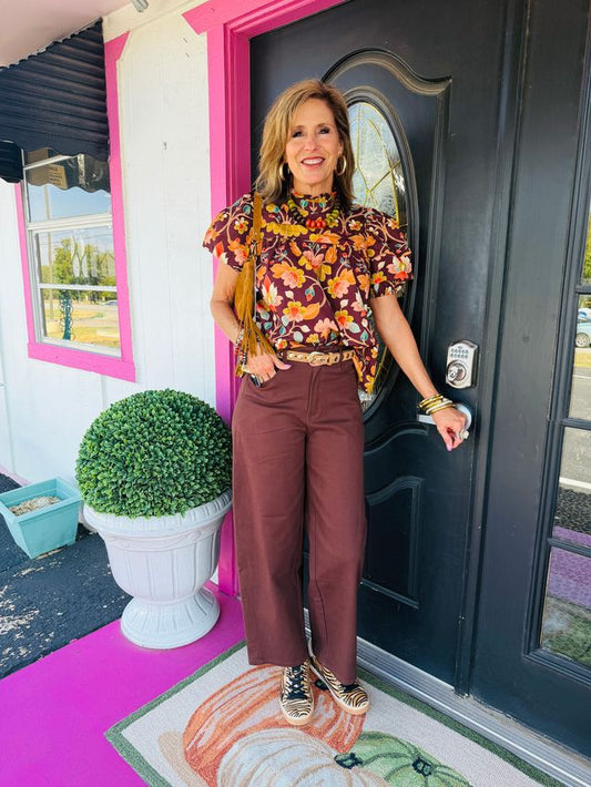 Amber Bloom SS Brody Top