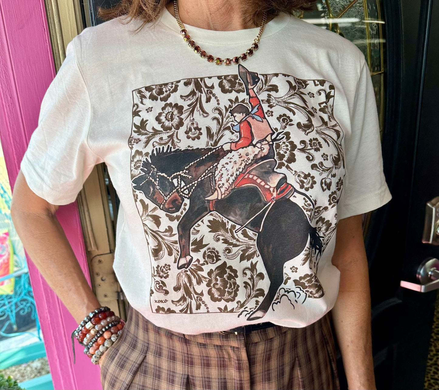 Flower Saddle Bronc Tee