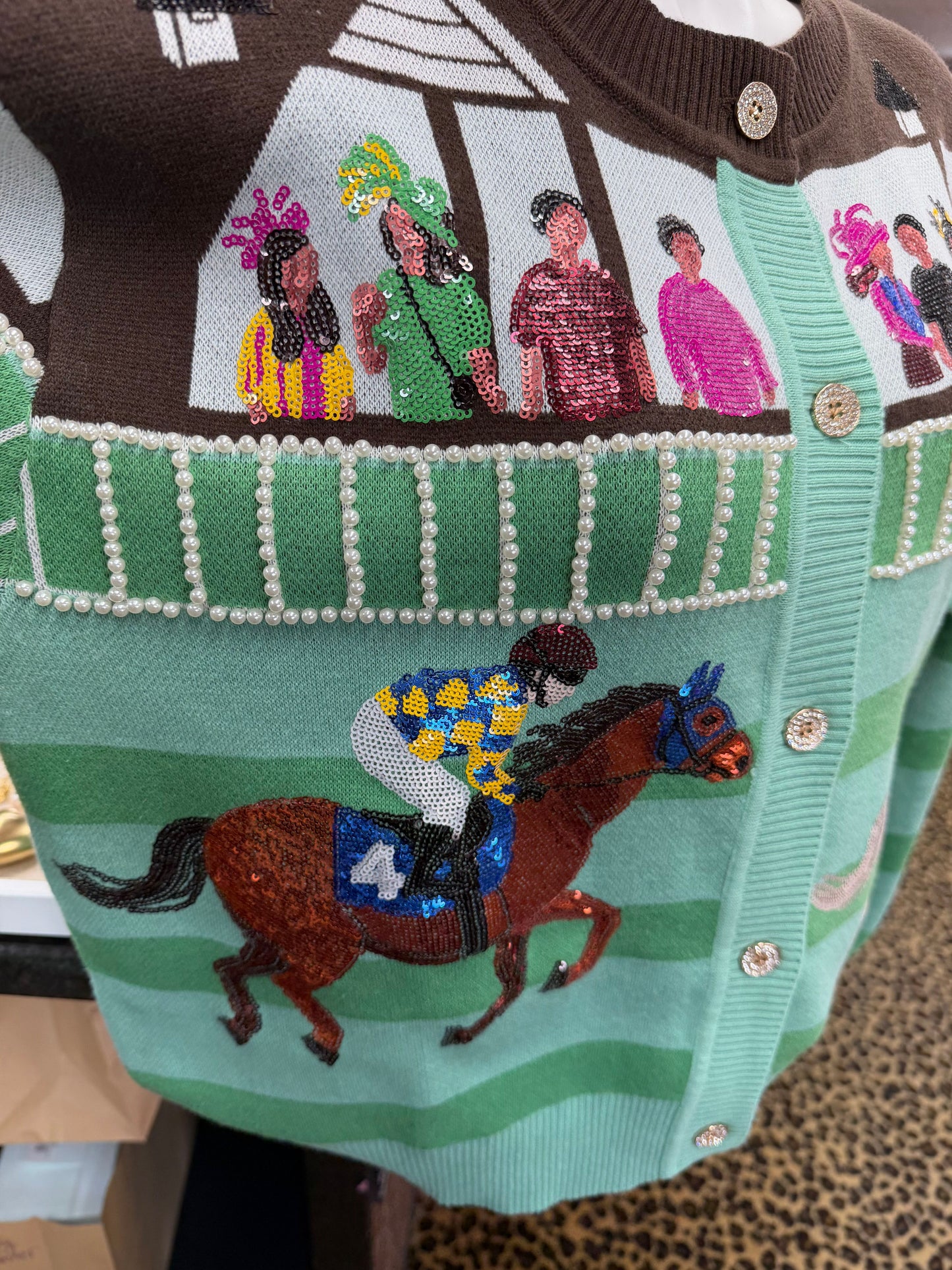 Derby Race Scene Cardigan