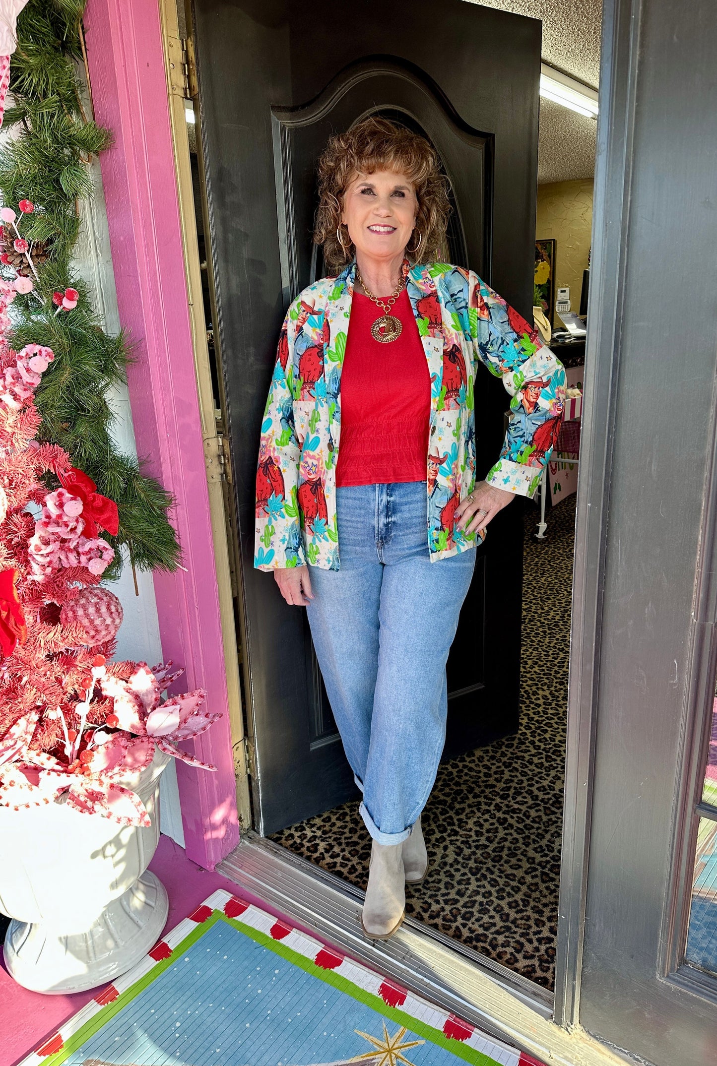 Vintage Cactus Blazer