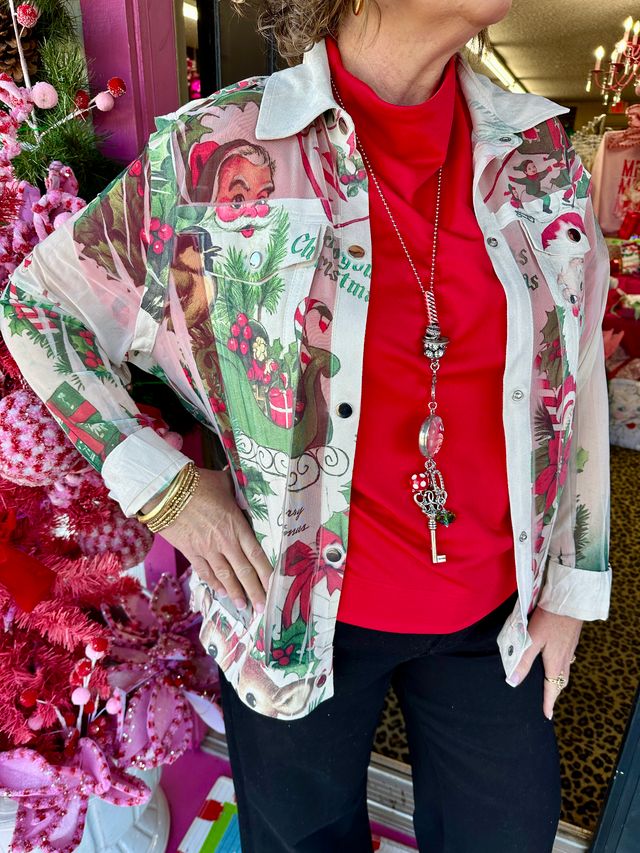 Faux Suede Mesh Jacket