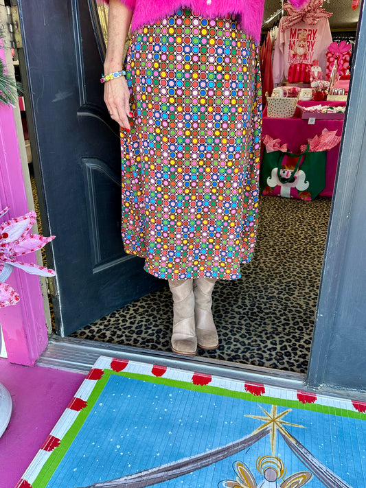 Loads of Color Dot Skirt