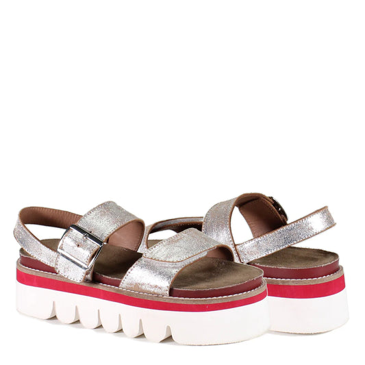 Roly Poly Silver Sandals