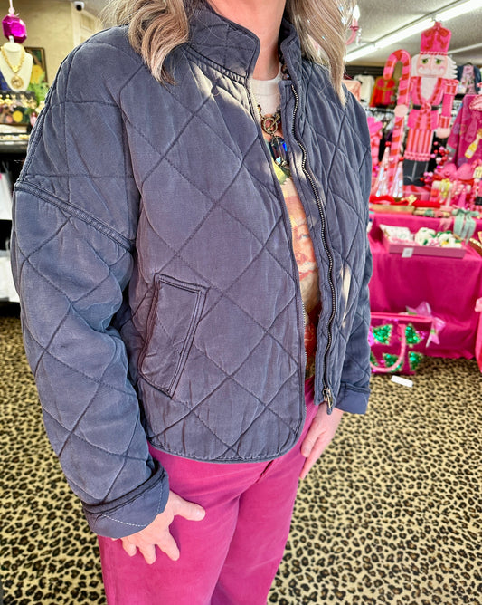 Charcoal Blue LS Jacket