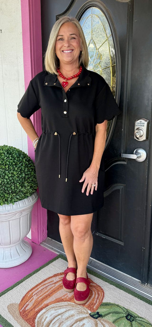 Black SS Drawstring Mini
