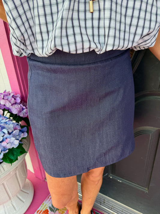 Dark Denim Mini Skirt