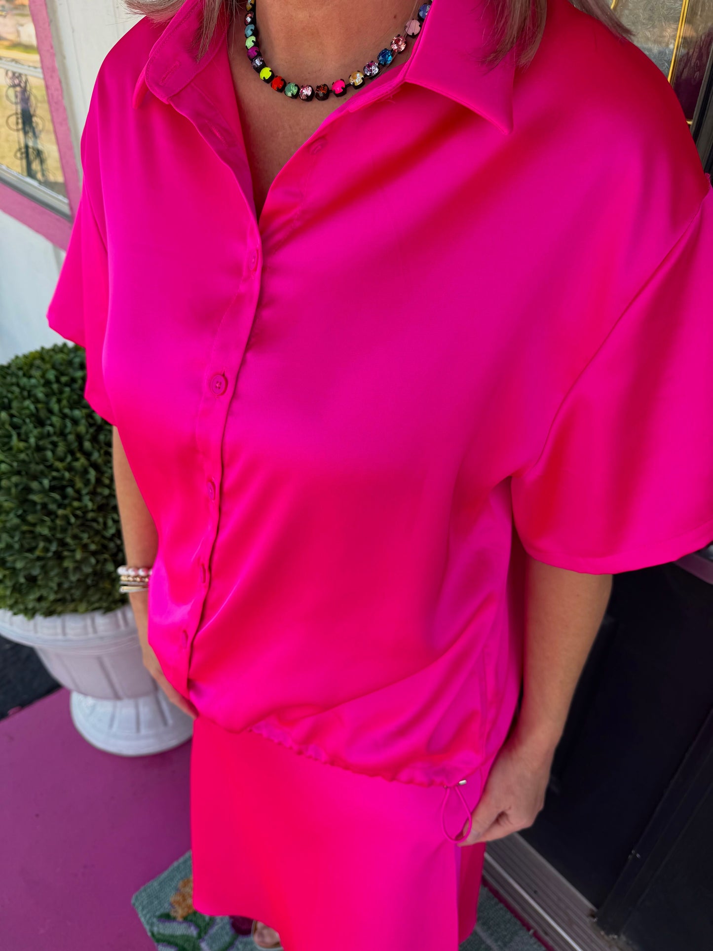 Janine Hot Pink Top