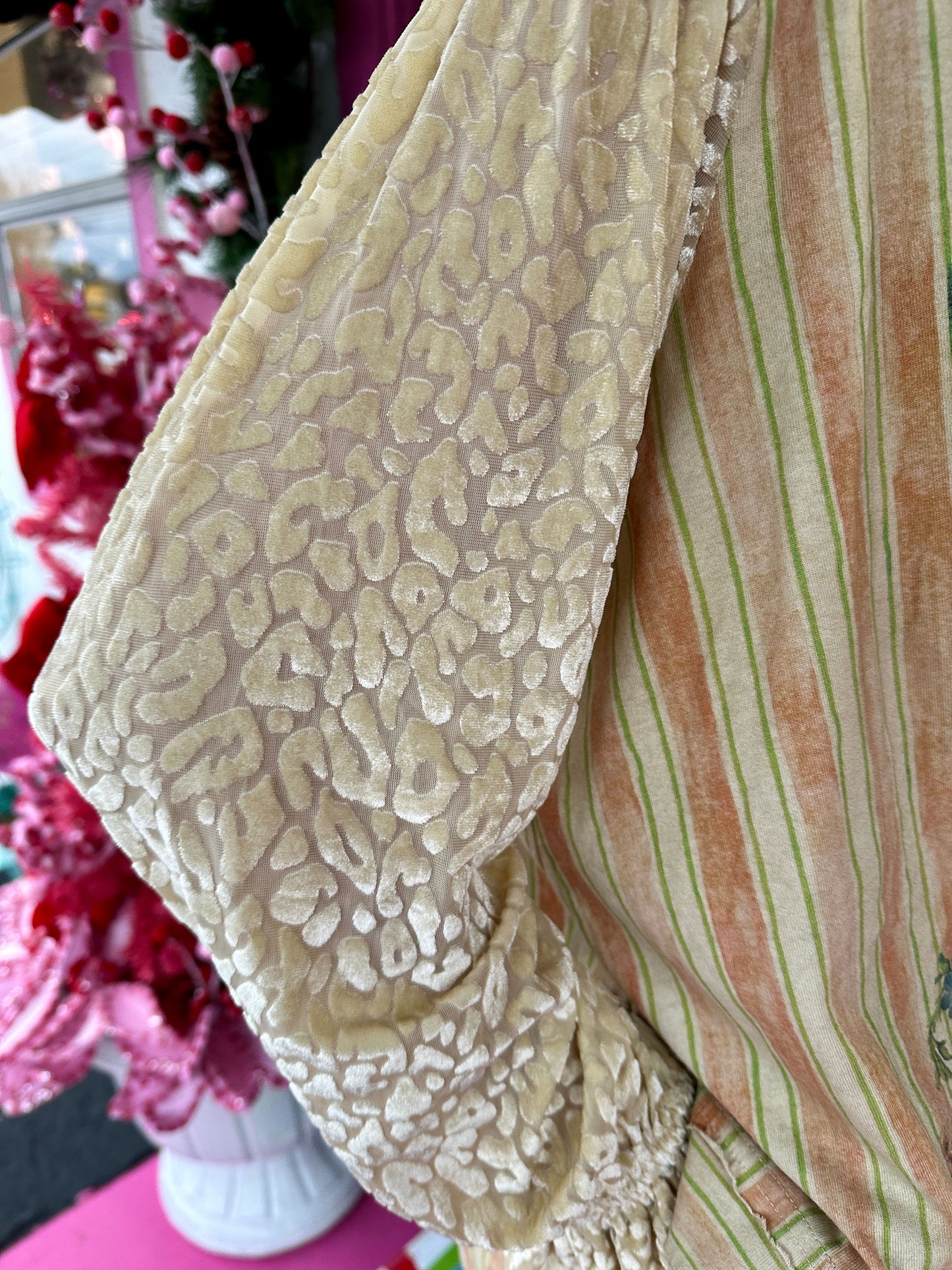 Cheetah Jeweled Hi/Lo Top - OS