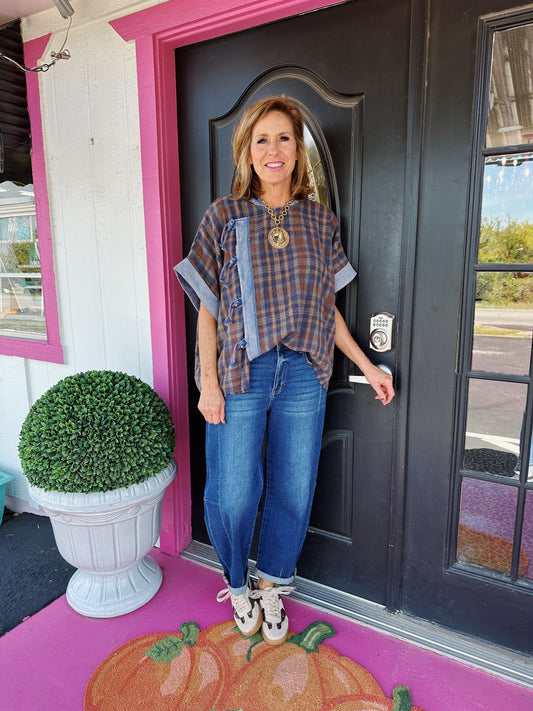 Washed Toggle Poncho