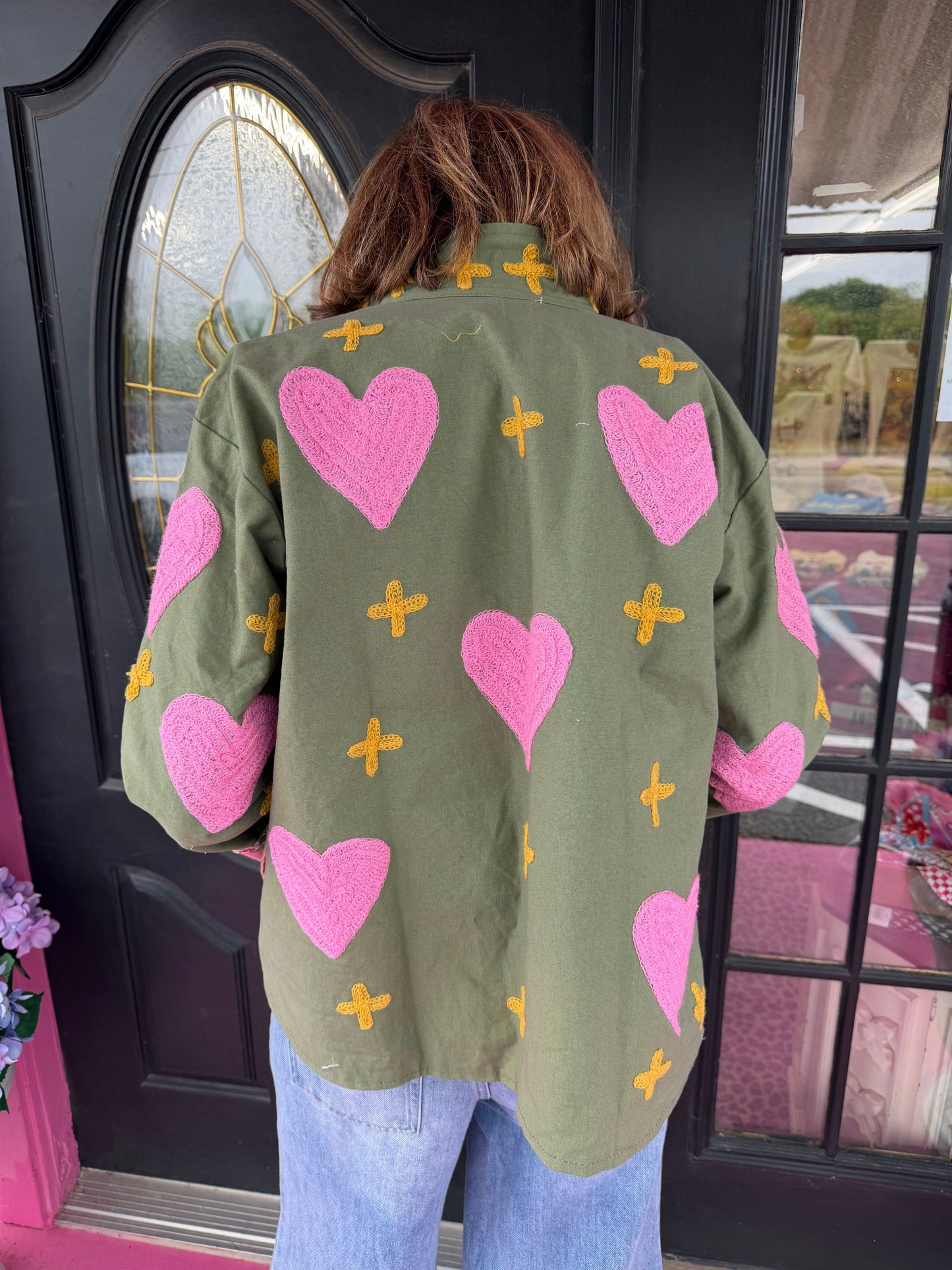 Heart & cross jacket  One size