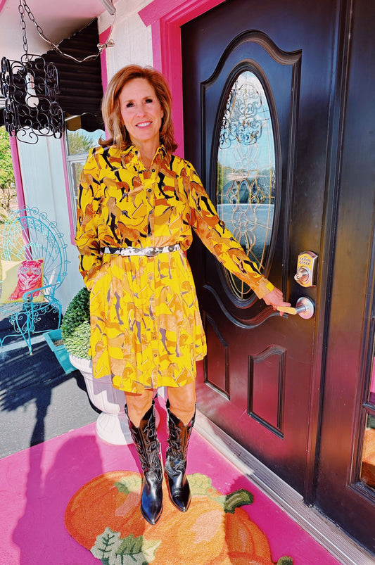Citron Saddle Up Dress