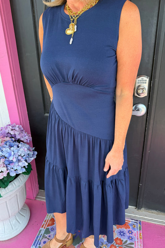 Black Iris Slvls Maxi Dress