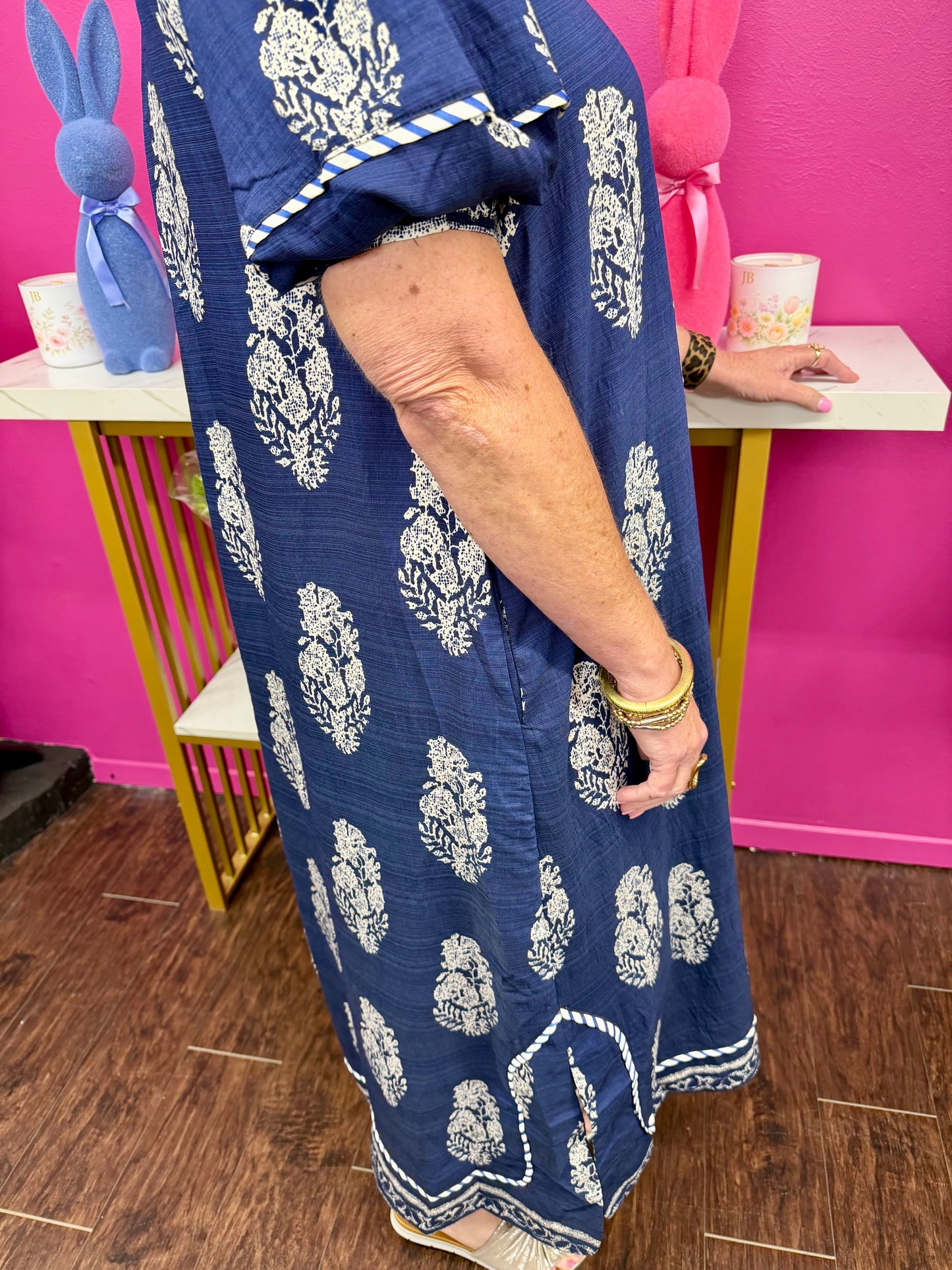 Botanic Print Midi Dress