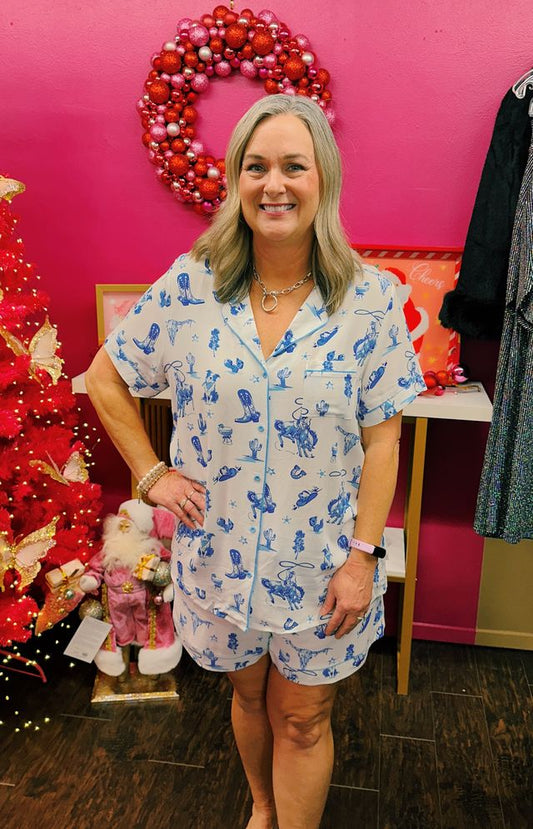 Day On The Range Short PJ Set