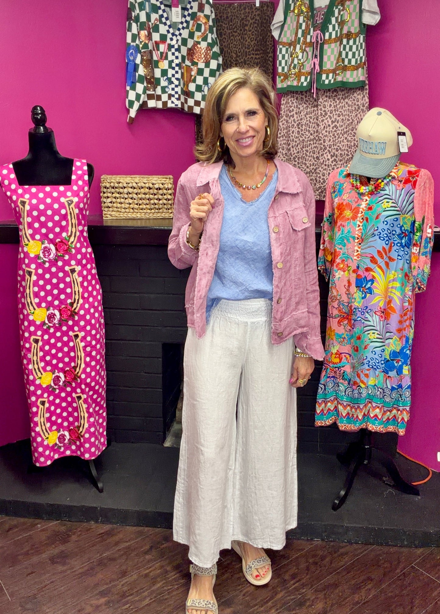 Grape LS Button Up Jacket