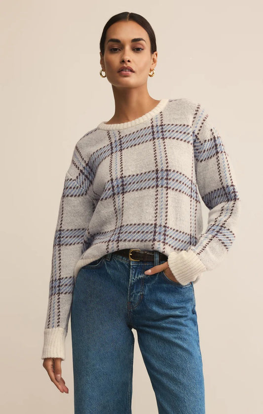 Natural Junction Plaid Sweater